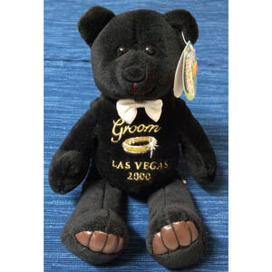 NWT Groom Las Vegas 2000 IMAGE MASTERS NWT Bear Plush Beanie Wedding 878A